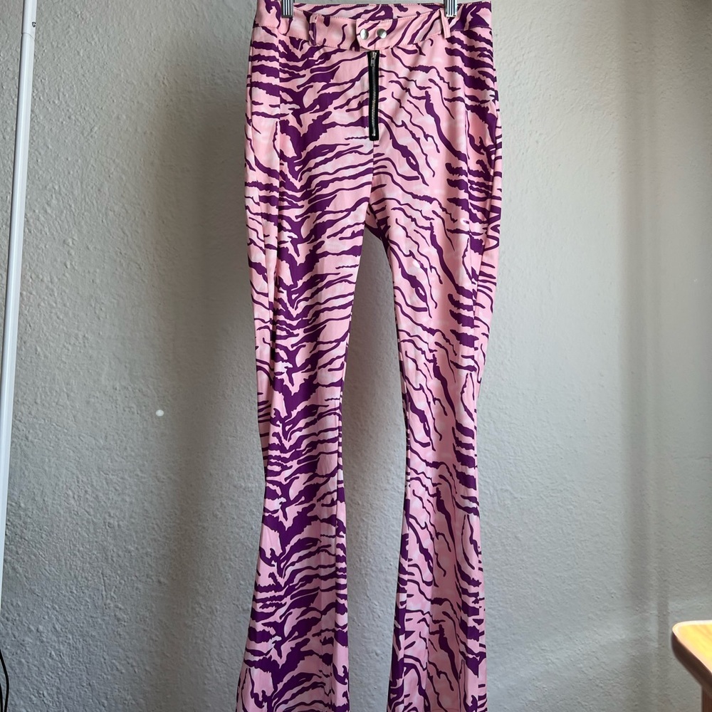 Zebra print pants